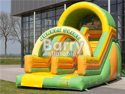 Attractive Small Inflatable Jungle Slide With Logo Printing BY-DS-068